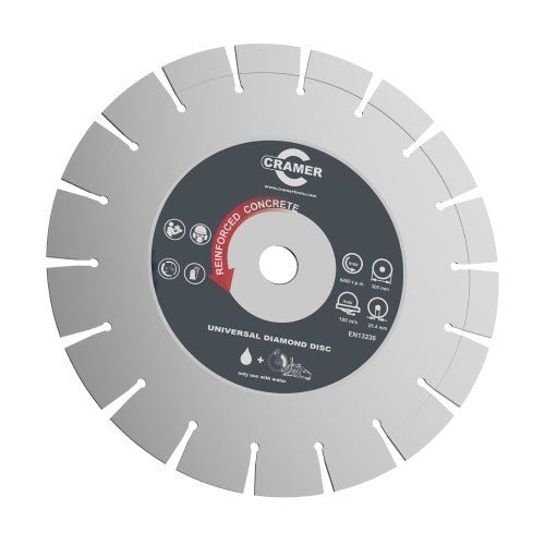 Cramer power cutter accessory – Diamond blade wet cut - Risborough Garden Machinery