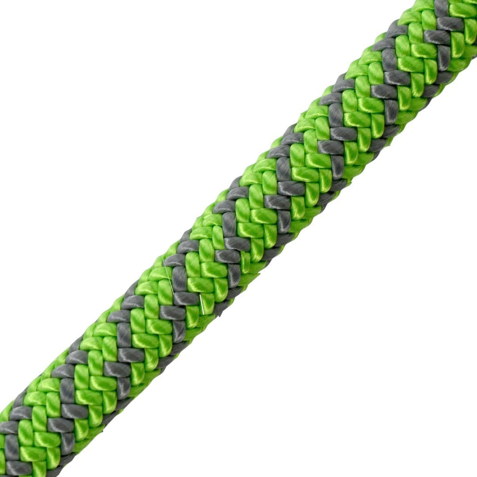 Harkie Trojan Climbing Rope 11.7mm, Lime, 1 spliced eye - Risborough Garden Machinery