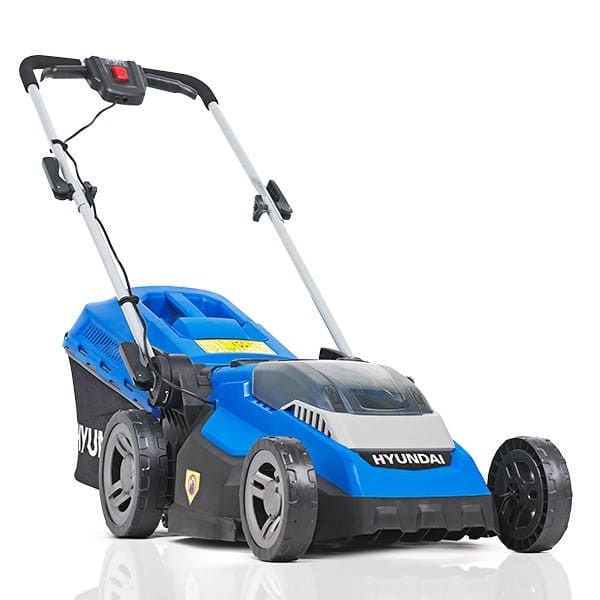 Hyundai 15'' / 38cm 40v Cordless Roller Lawnmower 2.5Ah Li - Ion Battery Battery | HYM40LI380P - Risborough Garden Machinery