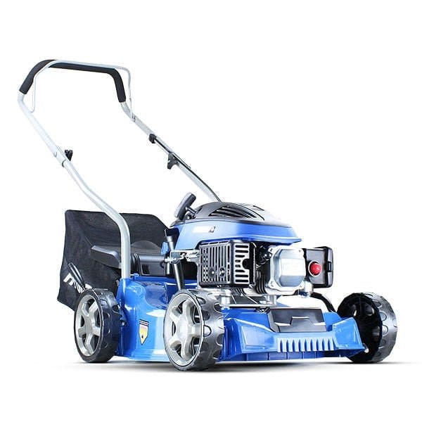 Hyundai 16" / 40cm 79cc Petrol Lawnmower 25 - 75mm Cuts 45L Grass Catcher, Rear Discharge| HYM400P - Risborough Garden Machinery