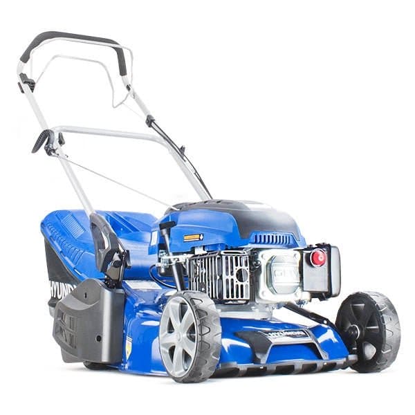 Hyundai 17" / 43cm 139cc Electric - Start Self - Propelled Petrol Roller Lawnmower, 25 - 75mm Cuts , Rear Discharge| HYM430SPER - Risborough Garden Machinery