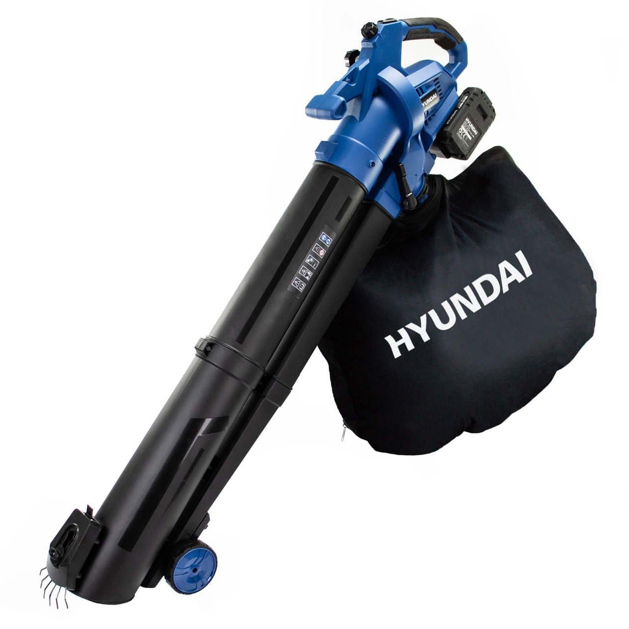 Hyundai 3 - in - 1 Cordless Leaf Blower Vac, 142mph Air Speed, Lightweight, 2x20v Li - Ion Batteries | HY2194 - Risborough Garden Machinery