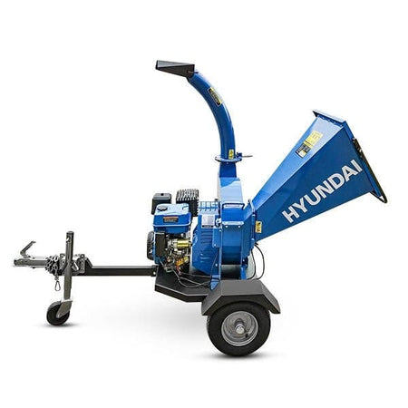 Hyundai 420cc 110mm Petrol Wood Chipper with Electric - Start Engine 4 - Stroke Engine | HYCH15100TE - Risborough Garden Machinery